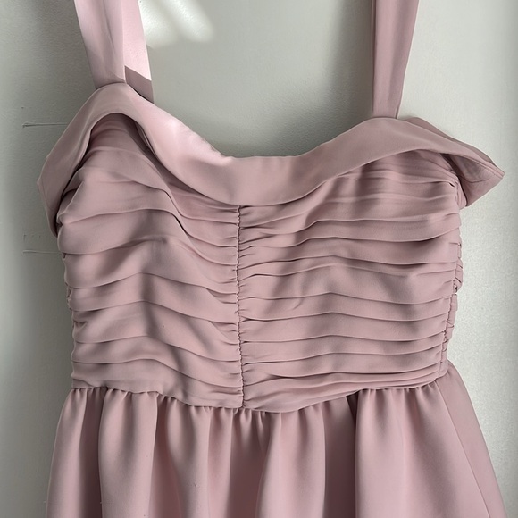 Zara Pink Ruffle Mini Dress - Picture 2 of 4